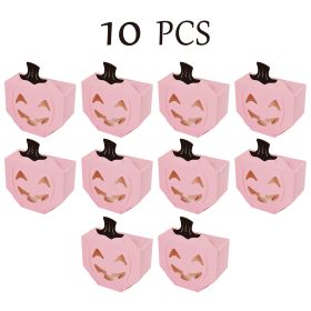 10 Pcs Halloween Pumpkin Gift Boxes (Option: W13732776)