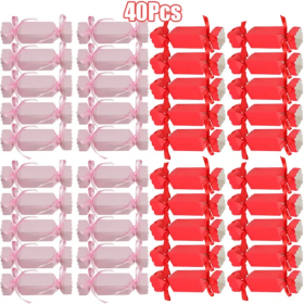 40Pcs Wedding Party Treat Boxes Small  Red Candy Shaped Gift Boxes (Option: Style1)