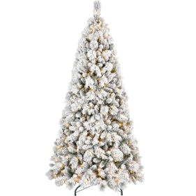 4 5 6  7  7.5  8 9  Ft PVC Hard Needle Mixed Flocked Tree (Option: 4foot PVC hard velvet tree)