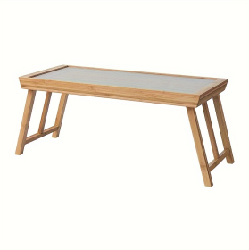 Bamboo Folding Table Coffee Table, Tatami Windowsill Low Table Bedside Table, Portable Tea Tray For Bedroom Living Room Home Office. (Option: 1Pc)